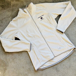 EUC Arc’Teryx Women’s Zip Up Fleece Relaxed Fit Jacket Embroidered | Sz Lg